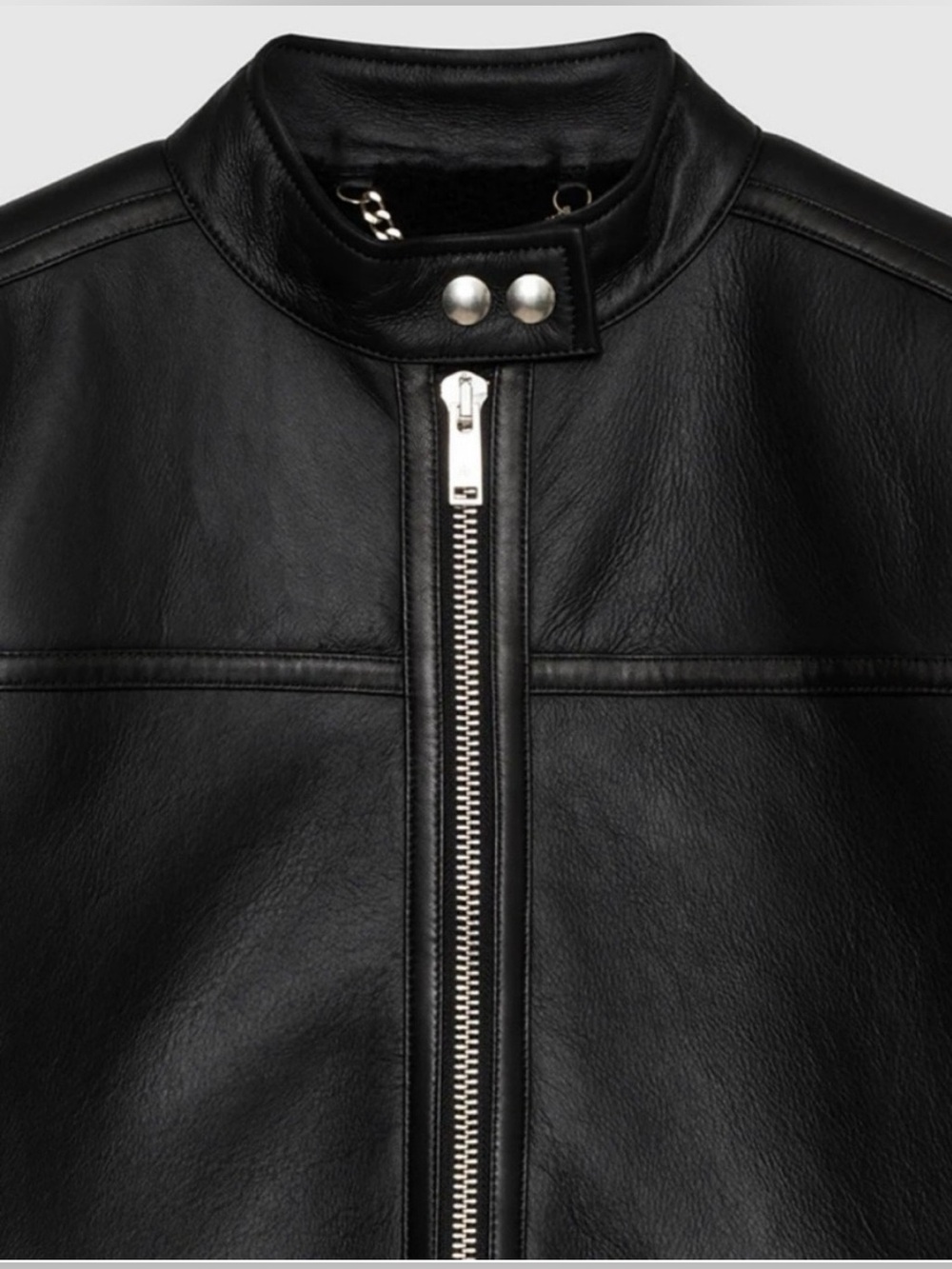 Anine Bing Henry Black 100% Shearling Jacket New Never Worn W/O Tags - Picture 3 of 14